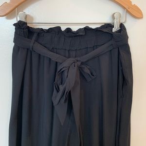 J. Crew Point Sur black paper bag pants size 6